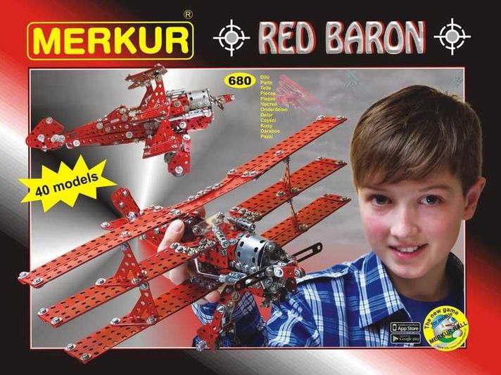 MERKUR - Red Baron, 680 piese, 40 modele