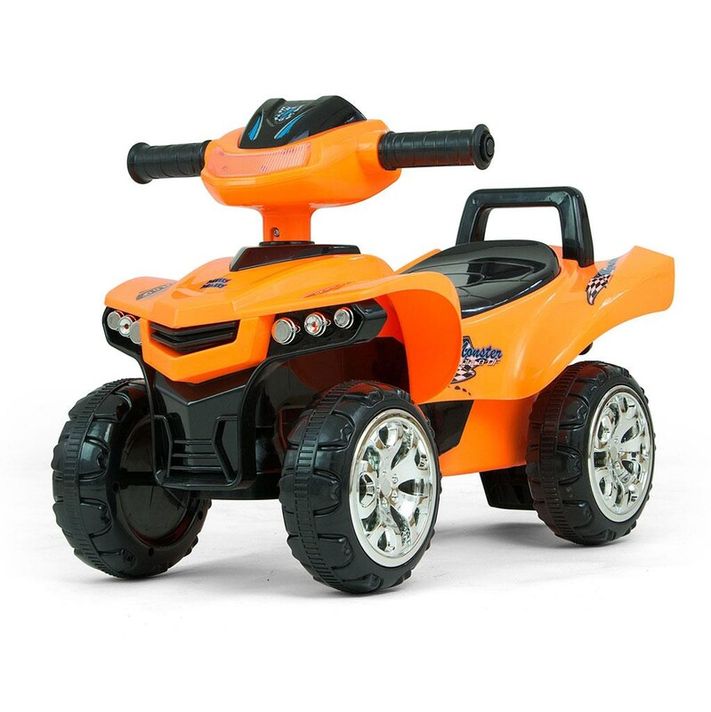 MILLY MALLY - Reflector pentru copii cu sunet Quad bicicletă Monster Orange