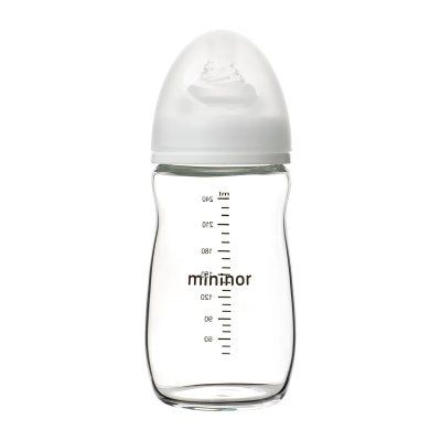 MININOR - Biberon din sticlă 240ml 0m+