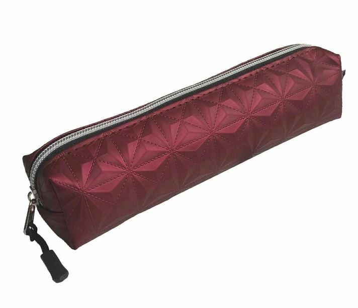 NARCISSUS - Penar Mini ECO piele DIAMOND culoare burgundy