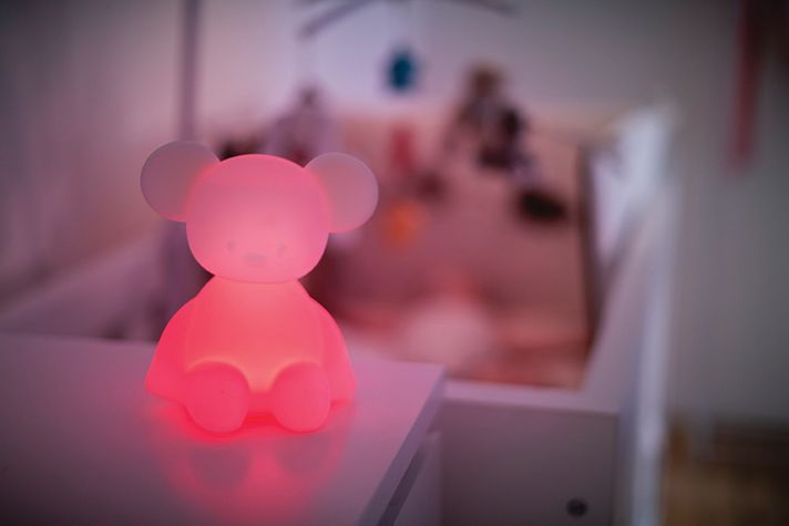 NATTOU - Lumină de noapte cu senzor de plâns Lapidou mouse