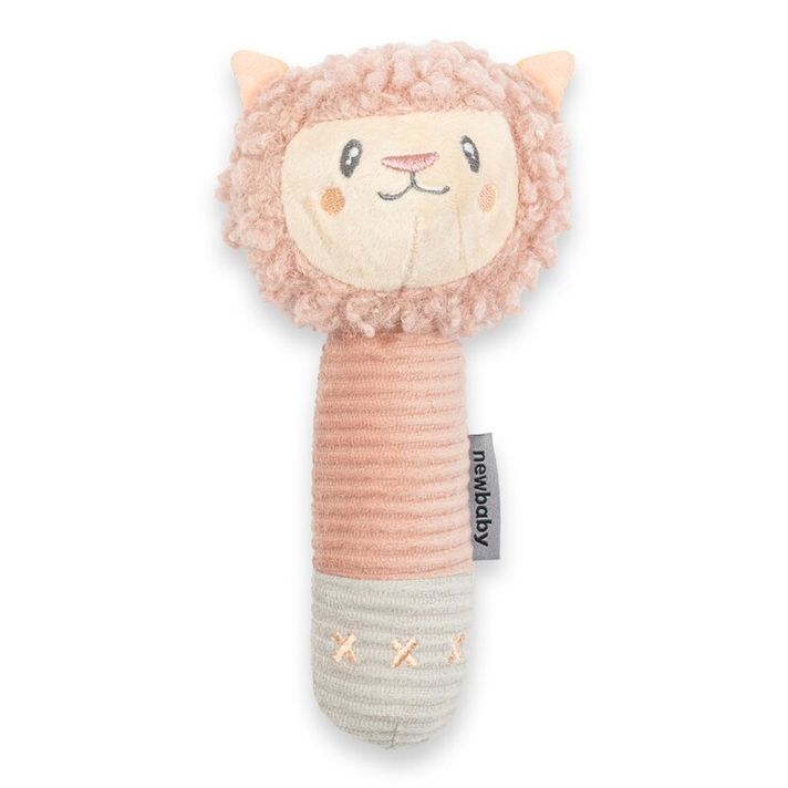 NEW BABY - Jucărie de plus scârțâitoare pentru copii cu teether Lama