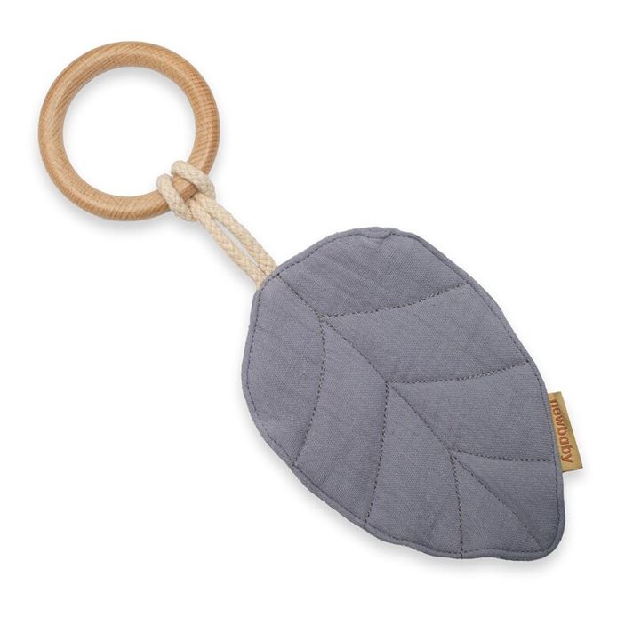 NEW BABY - Teether pentru copii Leaf grey