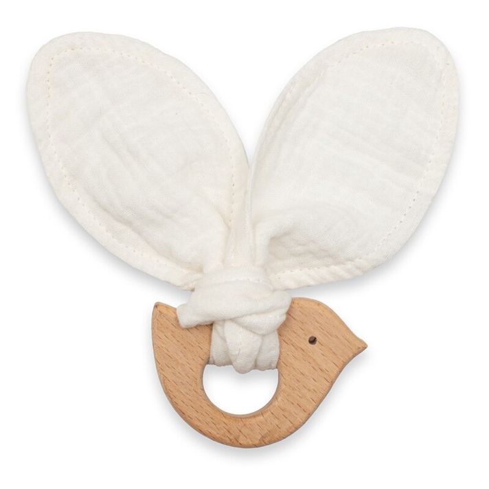 NEW BABY - Teether pentru copii cu o pasăre Bird white