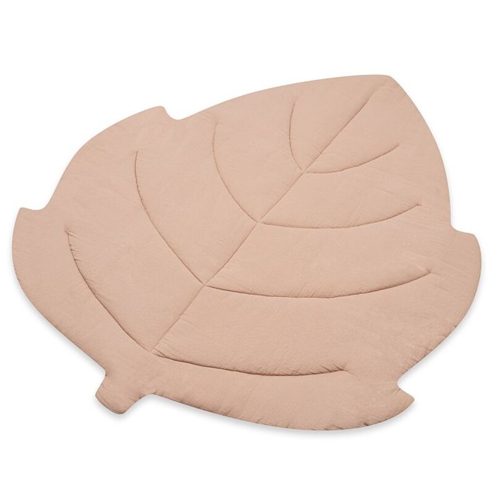 NEW BABY - Pătură de joc de muselină Leaf beige