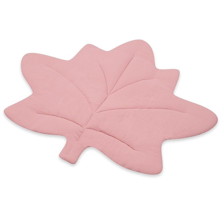 NEW BABY - Pătură de joc de muselină Maple Leaf pink