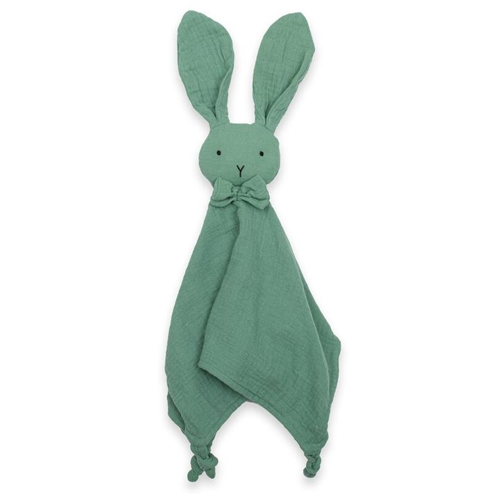 NEW BABY - Jucărie de muselină pentru a adormi Rabbit mint