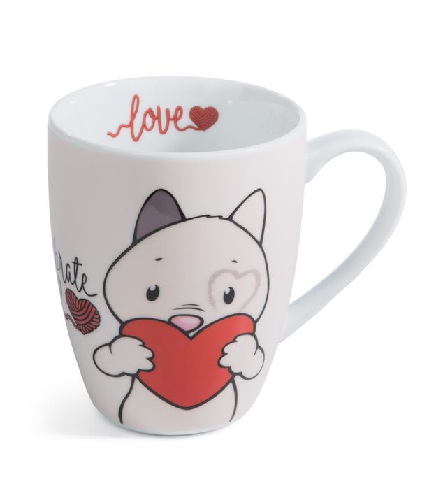 NICI - Cana Pisică Celebrate Love 310ml, portelan, in cutie cadou