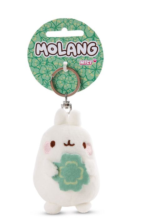 NICI - Breloc Molang cu trifoi 8 cm