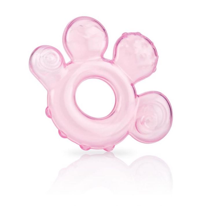 NUBY - Teether umplut cu apă - roz 3m+