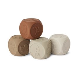 NUUROO - Sana Cuburi de silicon Mix de culori maro 4bucuri