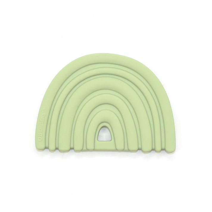 O.B. DESIGNS - Silicon teether curcubeu, Green