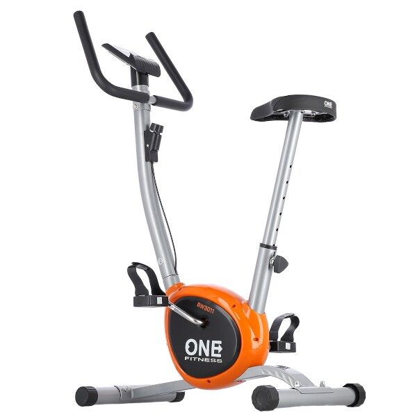 ONE FITNESS - Bicicletă mecanică RW3011 argintiu-portocaliu