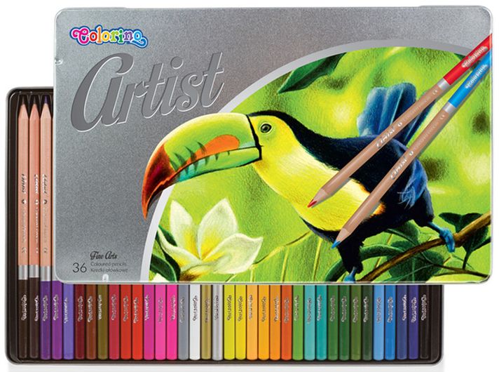 PATIO - Colorino Artist Crayons 36pcs metal.