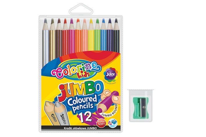 PATIO - Colorino creioane Jumbo 12 farieb rundă