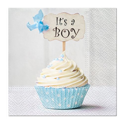 PAW - Șervețele L 33X33 cm Blue Cupcake