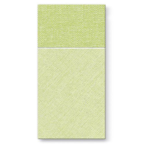 PAW - Pungi pentru tacâmuri AIRLAID 40x40cm Bamberg Green, 25 buc/pachet