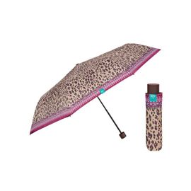 PERLETTI - Time, umbrelă pliabilă pentru femei Leopardato, 26328