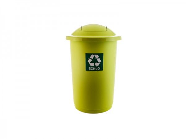 PLAFOR - Coș de gunoi separat 50l verde, 651-02