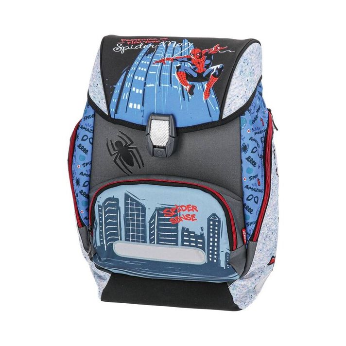 PLAY BAG - Geantă de școală - 4 piese SET LOGIC - Spider Man