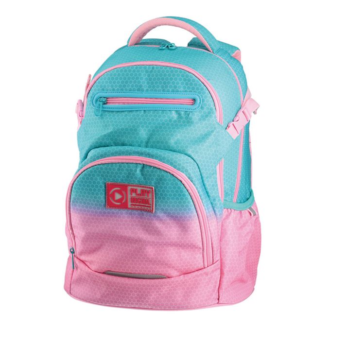 PLAY BAG - Rucsac școlar Apollo 241 Ergo Sunset – mentă/rose