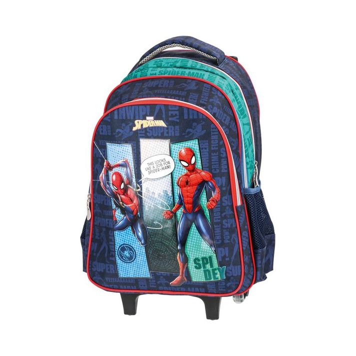 PLAY BAG - Rucsac școlar pe roți URBAN - Spider Man