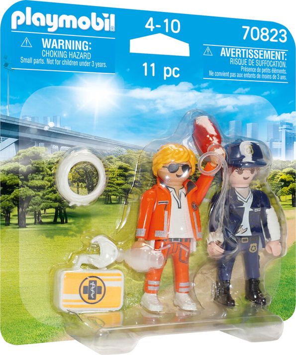 PLAYMOBIL - DuoPack Medic de urgență și polițistă