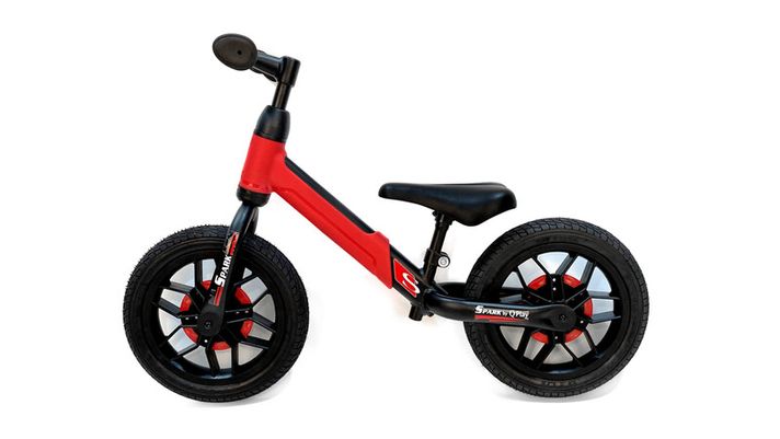 QPLAY - Bicicleta fara pedale Spark Red, 3-6 ani, pana la 30 kg