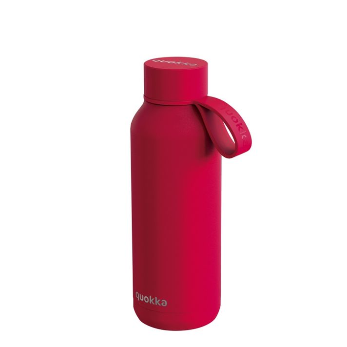 QUOKKA - Sticlă / termos din otel inoxidabil cu buclă CHERRY RED, 510ml, 40185