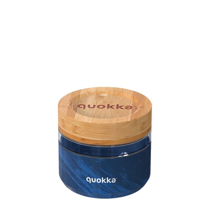 QUOKKA - Recipient din sticlă pentru alimente WOOD GRAIN, 500ml, 40123