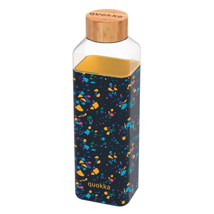 QUOKKA - Storm, Flacon din sticlă cu suprafața siliconată NEO TERRAZZO, 700ml, 40028