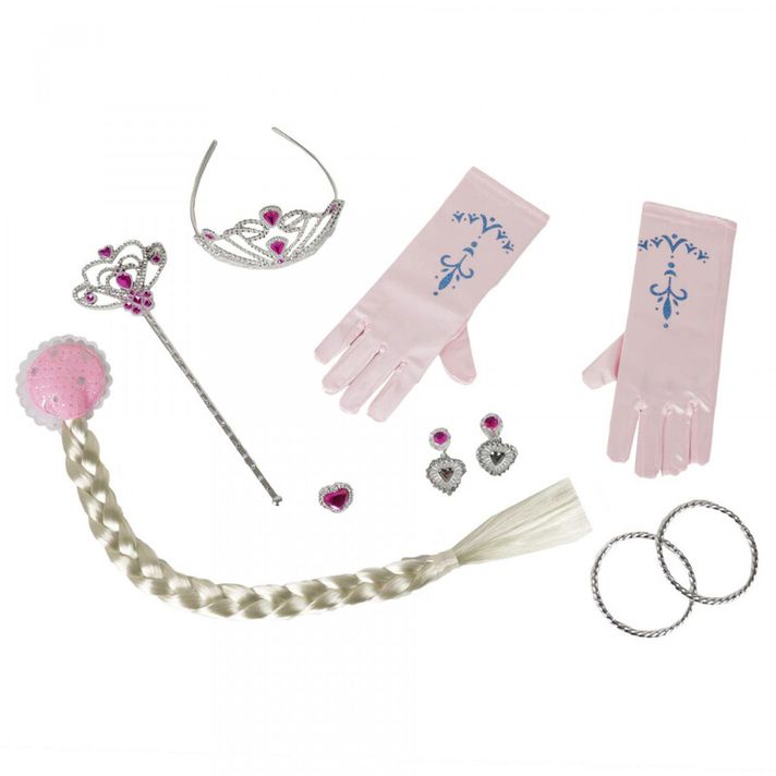 RAPPA - Set de prințesă cu mănuși roz