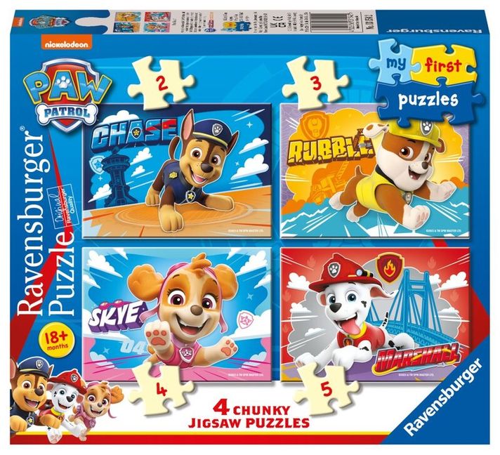 RAVENSBURGER - My First Paw Patrol Puzzle 2/3/4/5 piese