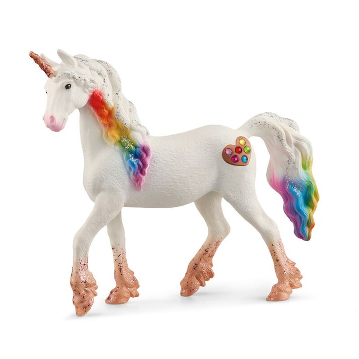 SCHLEICH - Curcubeu inimă de iapă unicorn