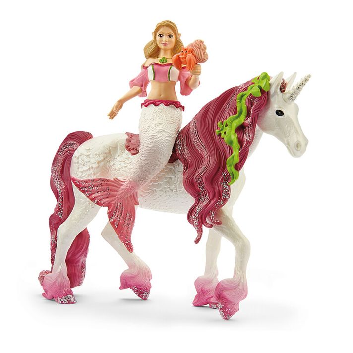 SCHLEICH - Sirenă Feya pe unicorn subacvatic