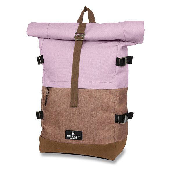 SCHNEIDERS - Rucsac Walker Roll-up Two Mauve / Biscuit