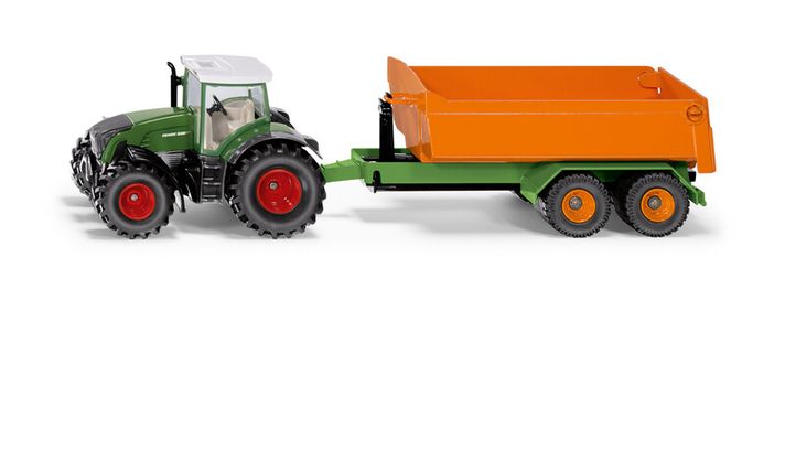 SIKU - Farmer - tractor Fendt cu remorcă basculabilă, 1:50