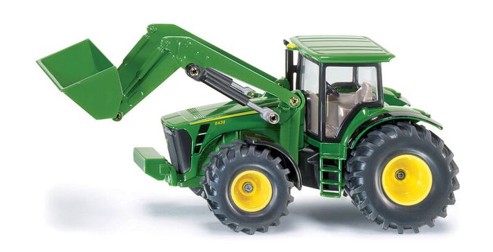 SIKU - Farmer - tractor John Deere cu încărcător frontal, 1:50