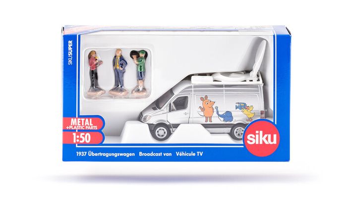 SIKU - Super - camion de transmisie mare cu echipă de televiziune 1:50