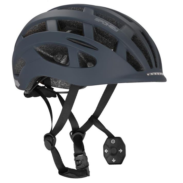 SPOKEY - POINTER PRO Cască de ciclism pentru adulți POINTER PRO cu LED și blitz, 58-61 cm, negru