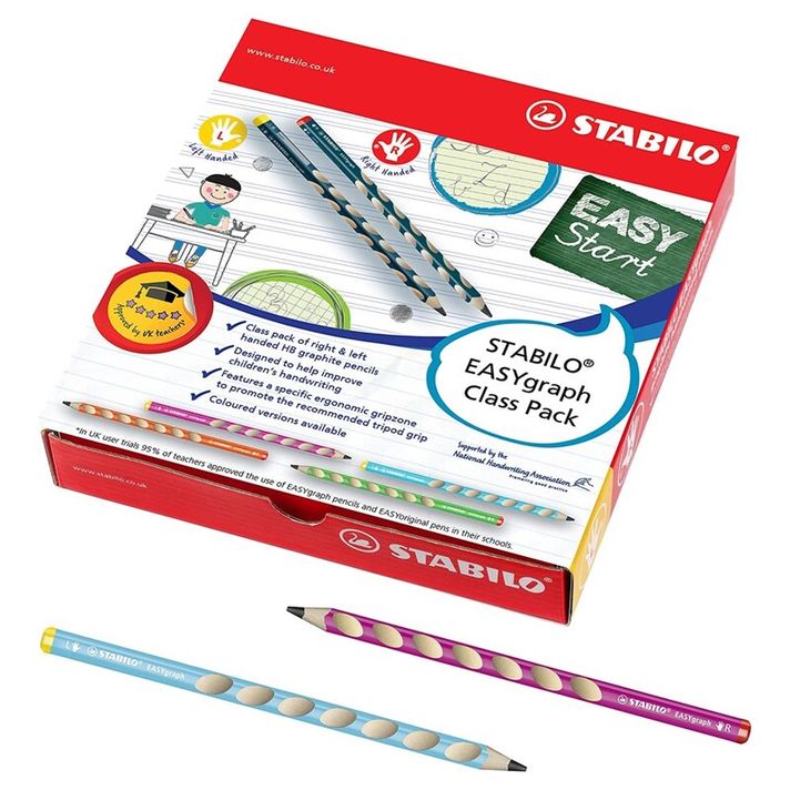 STABILO - Creion EASYgraph S Ergo stângaci - dreptaci - pachet de 48 buc