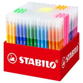 STABILO - Marker cu fibre Trio A-Z - cutie de 240 buc - 20 culori diferite