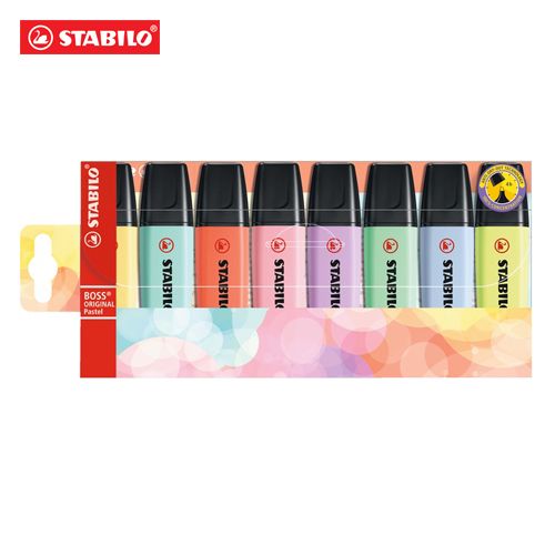 STABILO - Evidențiator BOSS PASTEL - set de 8 buc