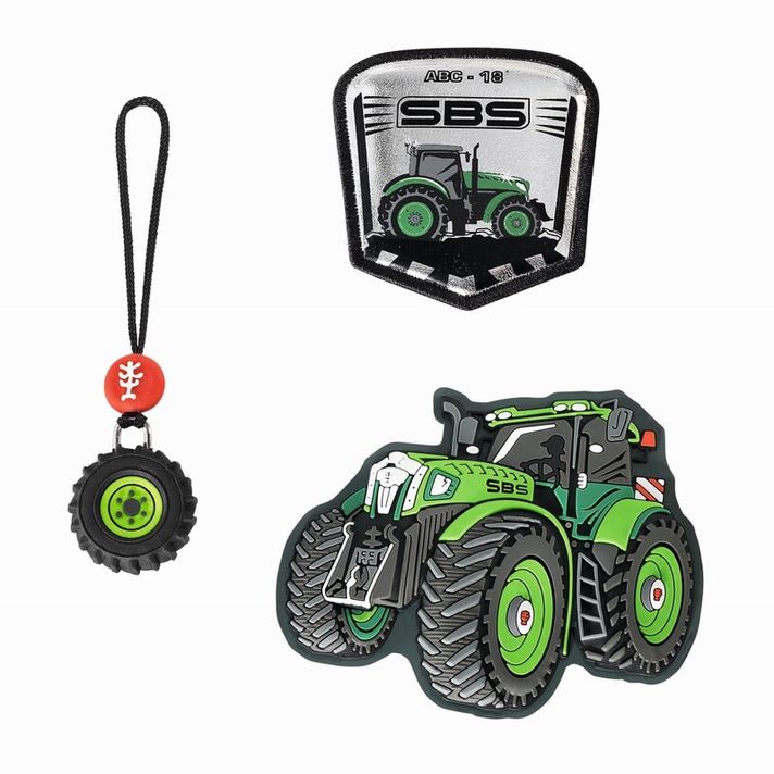 STEP BY STEP - Set suplimentar de imagini MAGIC MAGS Tractor verde pentru servietele GRADE, SPACE, CLOUD, 2 în 1