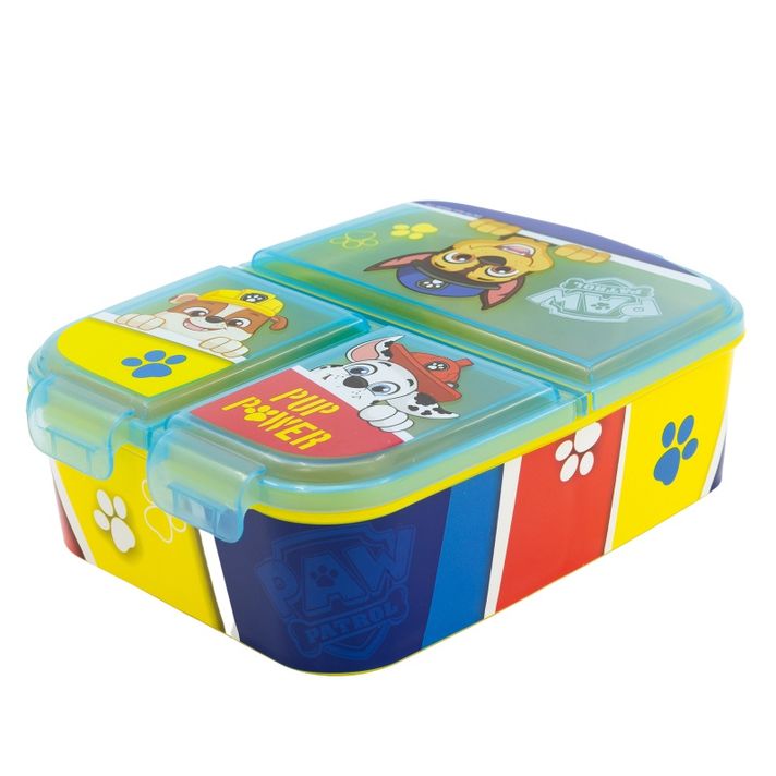 STOR - Cutie de plastic divizată pentru gustări PAW PATROL Blue, 74620