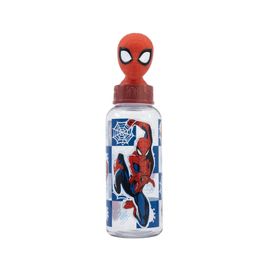 STOR - Sticlă de plastic 3D cu figurină Spiderman, 560ml, 74859