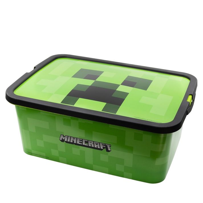 STOR - Cutie de depozitare din plastic MINECRAFT 13L, 04405