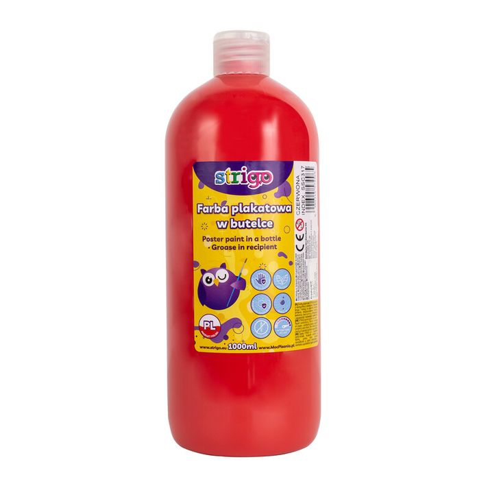 STRIGO - Vopsea tempera 1000ml roșu