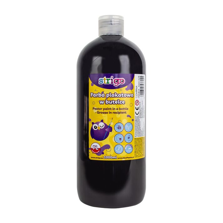 STRIGO - Vopsea tempera 1000ml negru