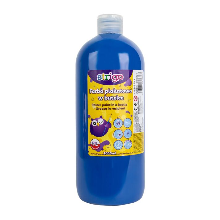 STRIGO - Vopsea tempera 1000ml albastru